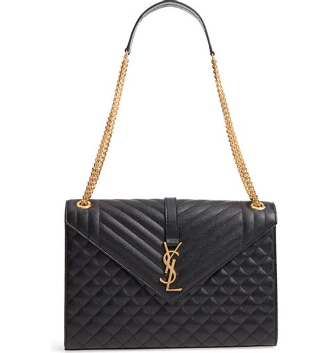 v flap monogram ysl medium tri-quilt envelope review|SAINT LAURENT TRIQUILT MEDIUM ENVELOPE BAG .